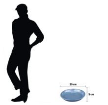 Decoratieve schaal, circa 35 cm diameter en 5 cm hoog