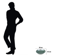 Decoratieve schaal, diameter 30 cm, hoogte 4,5 cm