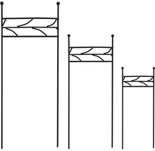 Decoratieve plantenstandaards van metaal, set van drie stuks