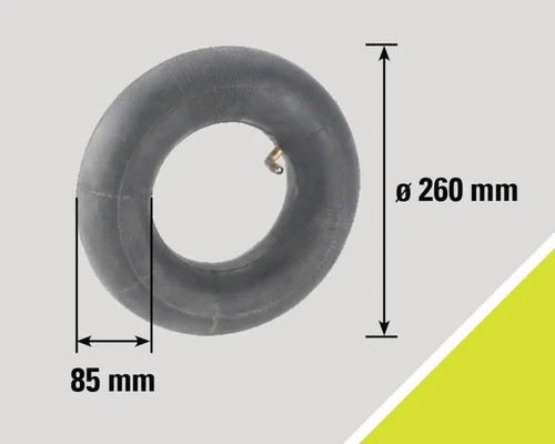 Binnenband met een diameter van 260 mm en een breedte van 85 mm