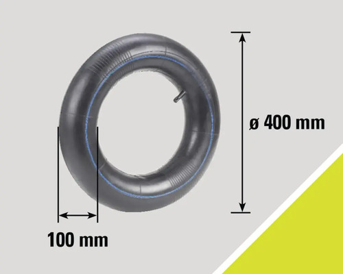 Binnenband met een diameter van 400 millimeter en een breedte van 100 millimeter