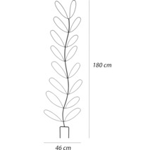 Afmetingsschets klimhulp met een hoogte van 180 cm en een breedte van 46 cm