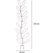 Metalen plantensteun, 150 cm hoog en 38 cm breed