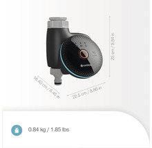 Gardena Smart Water Control irrigatiecomputer met afmetingen en gewicht