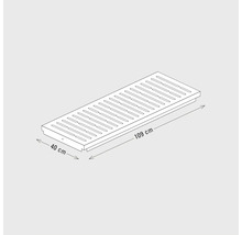 Afbeelding van een douchegoot van 109 bij 40 centimeter