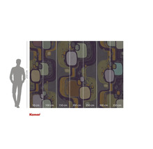 Fotobehang met abstract design en maatvoering