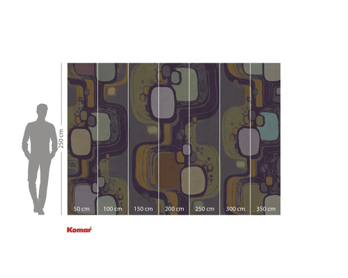 Fotobehang met abstract design en maatvoering