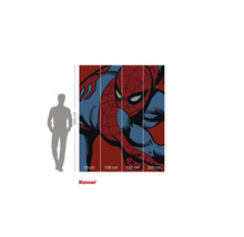 Komar muurschildering met Spider-Man motief