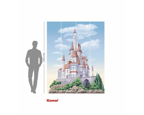 Komar fotobehang sprookjeskasteel met afmetingen 250 x 200 cm