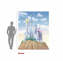 Fotobehang met kasteelmotief, afmetingen 250 x 200 cm