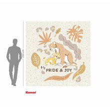 Komar fotobehang met leeuwenmotief en de tekst Mijn trots en vreugde, formaat 250 cm