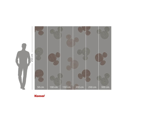 Fotobehang met Mickey Mouse motief voor wanddecoratie