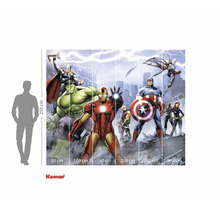 Fotobehang met Marvel Avengers strip motief en maatvoering