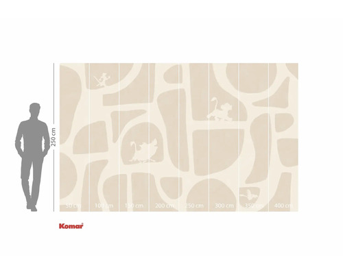 Fotobehang met jungle motief en dierfiguren