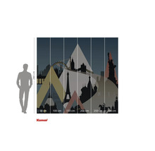 Fotobehang met silhouet van een wereldstad