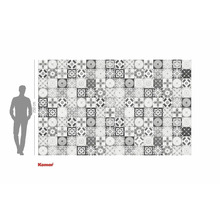 Fotobehang met tegelmotief en een hoogte van 250 centimeter