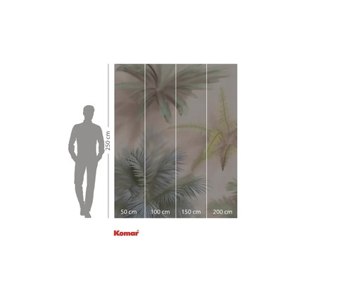 Komar fotobehang met palmmotief, 250 cm hoog en 200 cm breed