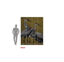 Komar fotobehang met kraanvogelmotief, meerdelig, voor wanddecoratie