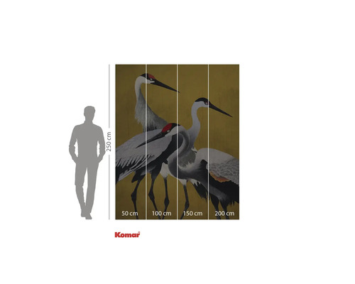 Komar fotobehang met kraanvogelmotief, meerdelig, voor wanddecoratie