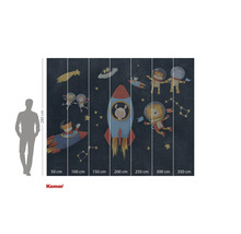 Komar fotobehang met ruimtethema en dieren