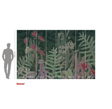 Fotobehang met plantmotieven en maatvoering