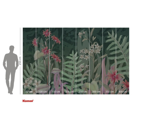 Fotobehang met plantmotieven en maatvoering