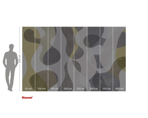 Fotobehang met abstract patroon en maataanduidingen