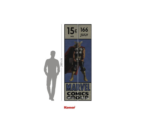 Komar fotobehang met Marvel strip motief Thor, circa 100 x 280 cm