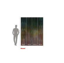 Behang met pixelpatroon en maatdetails