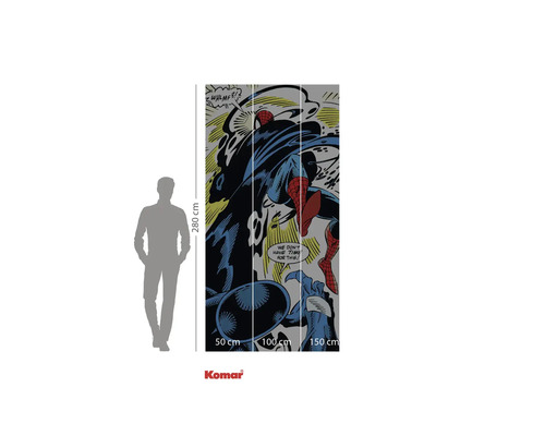Komar Spider-Man muurschildering, 280 x 300 centimeter