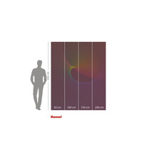 Fotobehang met abstract, gekleurd lijnenpatroon