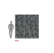 Fotobehang met bladerenontwerp en maataanduidingen