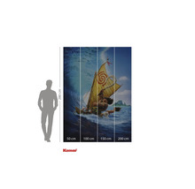 Fotobehang met het motief uit de film Vaiana, bestaande uit vier delen
