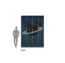 Behang met Mickey Mouse motief, 280 x 200 cm