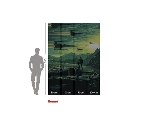 Komar Star Wars fotobehang met ruimteschipmotief