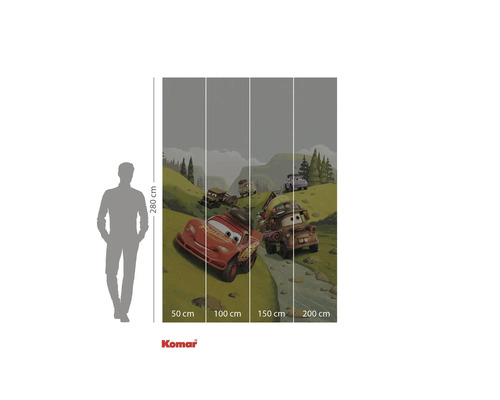 Komar Cars fotobehang met Lightning McQueen en Takel