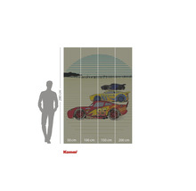 Komar Cars fotobehang met automobielmotief en maataanduiding