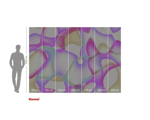 Behang met abstract patroon en maataanduidingen