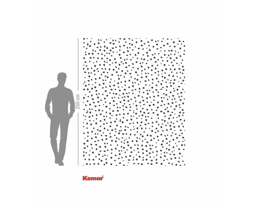 Fotobehang met stippenpatroon, 250 cm hoog