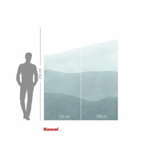 Komar fotobehang met golfpatroon en maataanduidingen