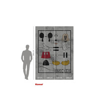 Komar Mickey Mouse fotobehang met afmetingen van 280 bij 200 centimeter