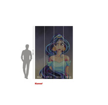 Komar Jasmine vliesbehang, 4-delig, met een illustratie van Disney-prinses Jasmine.