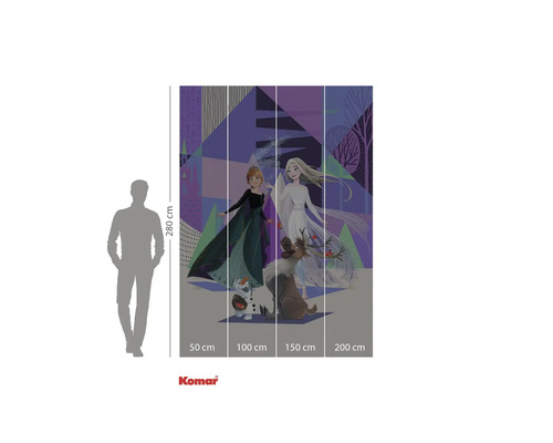 Komar fotobehang met Frozen motief, 280 cm hoog en 200 cm breed