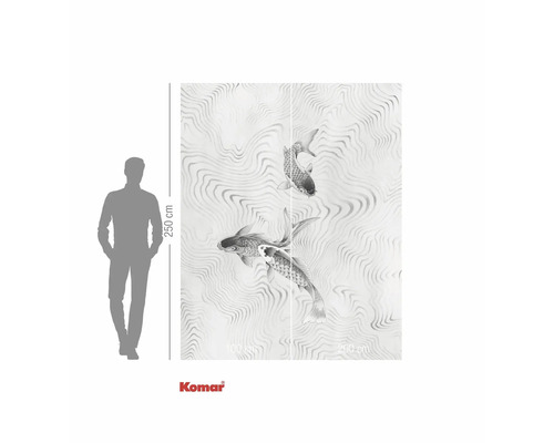 Komar fotobehang met vismotief, 250 bij 200 centimeter