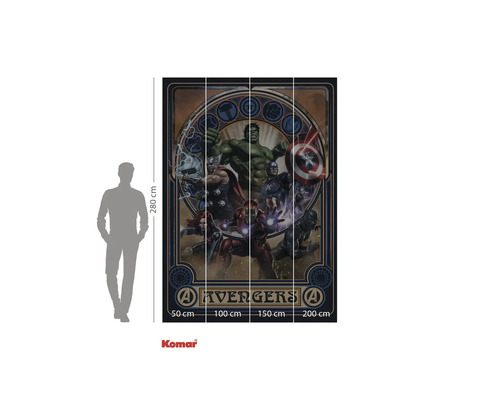 Komar fotobehang met Avengers motief, 280 bij 200 cm