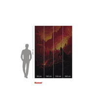 Komar Star Wars fotobehang met troepen op rode achtergrond, 280 bij 200 centimeter