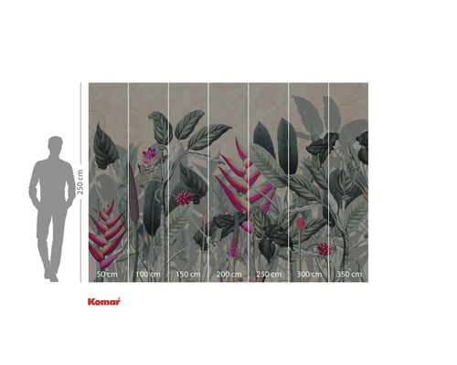 Fotobehang met jungle motief en afmetingen