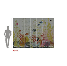 Fotobehang met zeegezicht, koraal en vissen