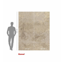 Komar fotobehang met geometrisch patroon en maataanduidingen