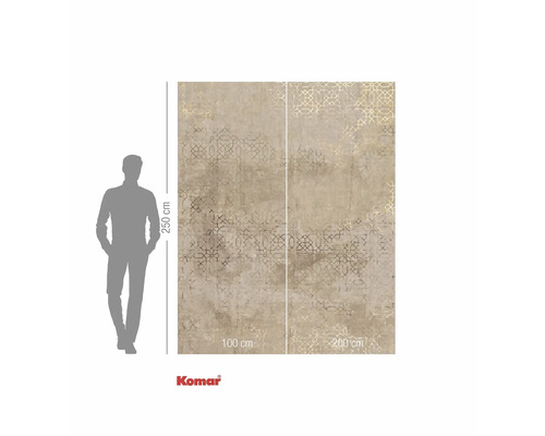 Komar fotobehang met geometrisch patroon en maataanduidingen